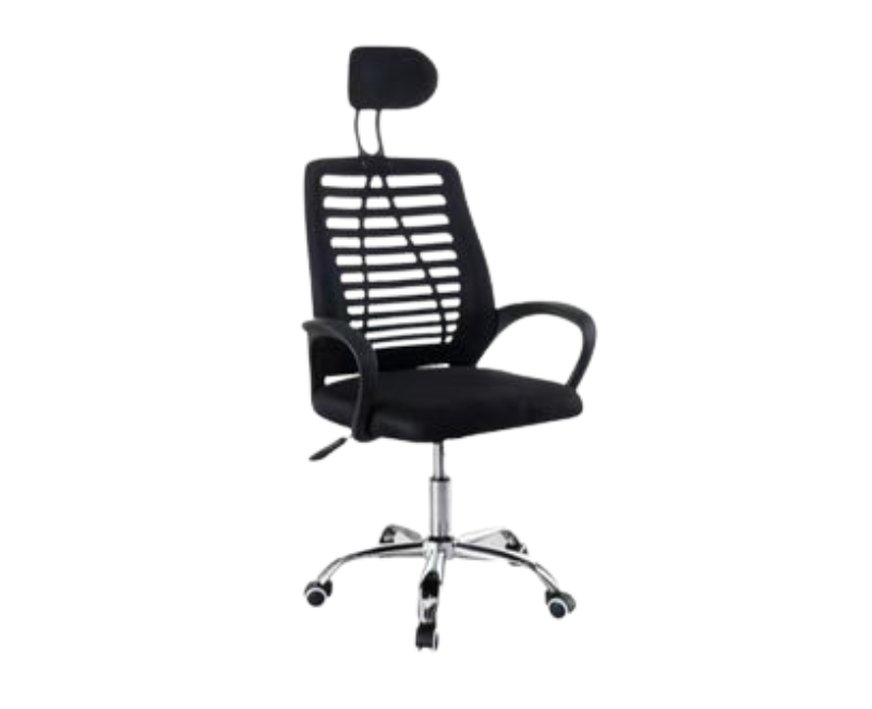 QMYME Mesh Computer Desk Chair with Armrest Mid Back & Headrest